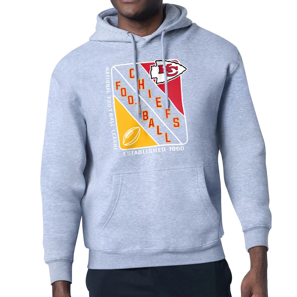 Men 2026 NFL Kansas City Chiefs Grey Hoodie hooded style 01